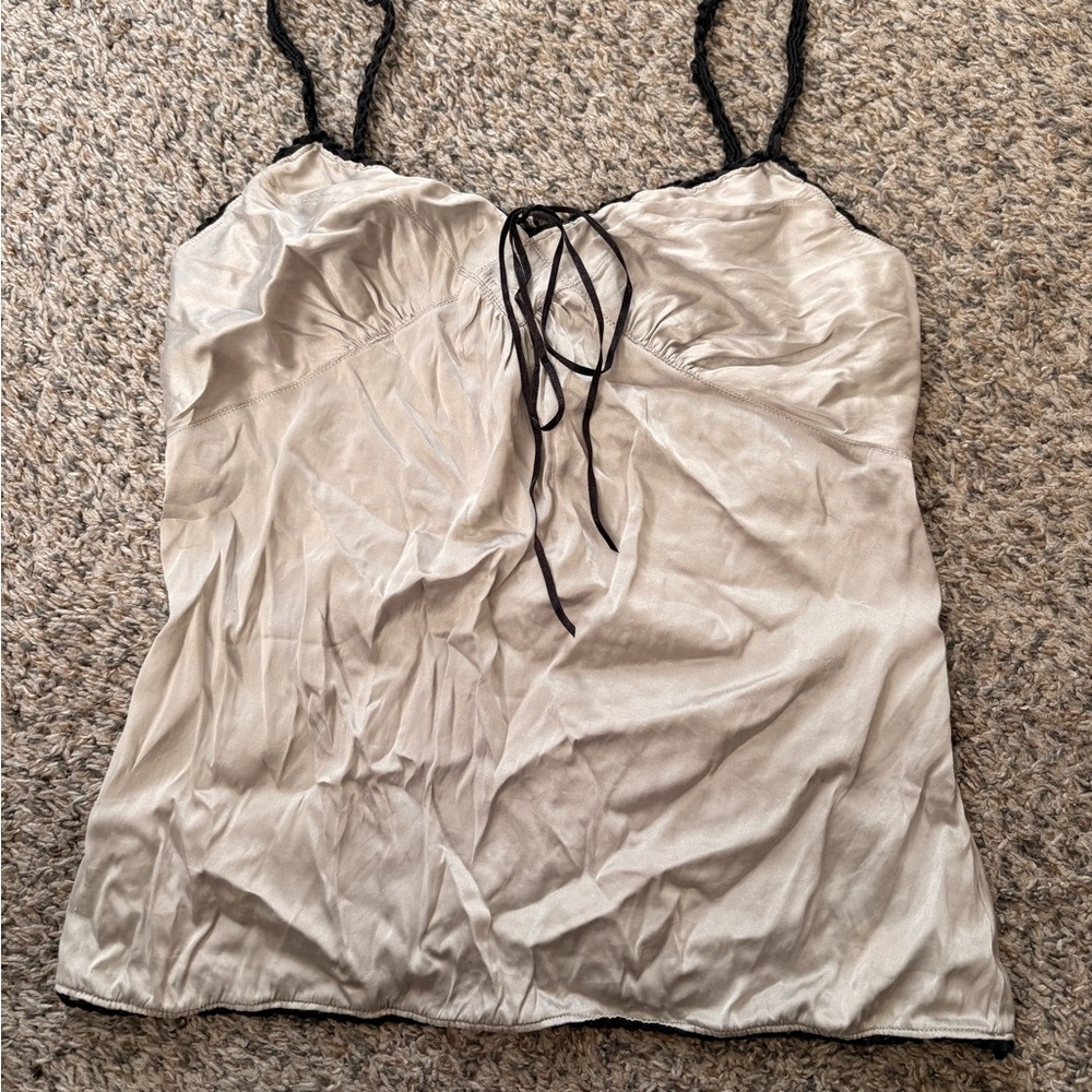 Silk vintage express babydoll tank.
